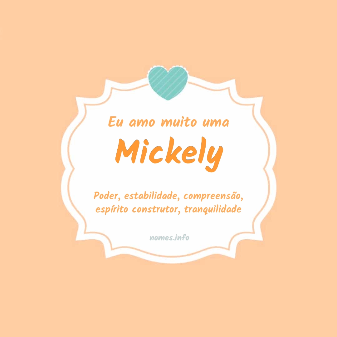 Eu amo muito Mickely