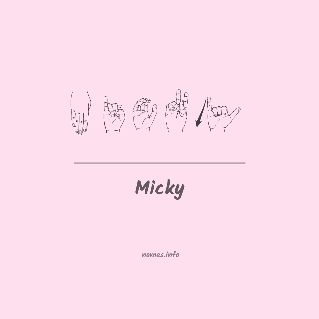 Micky em Libras