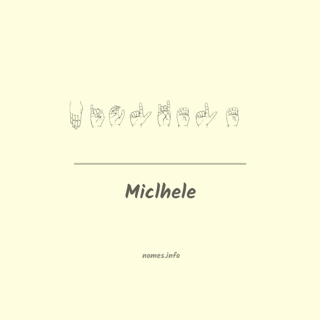 Miclhele em Libras
