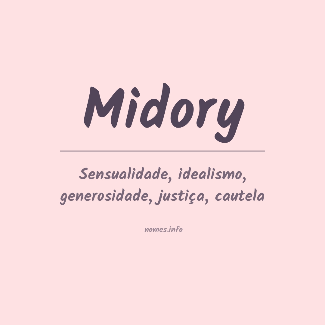 Significado do nome Midory