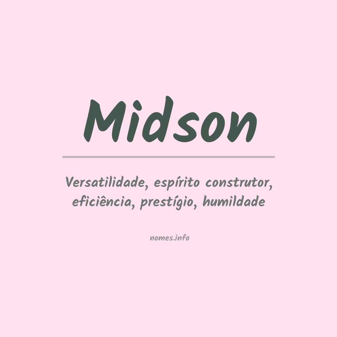 Significado do nome Midson