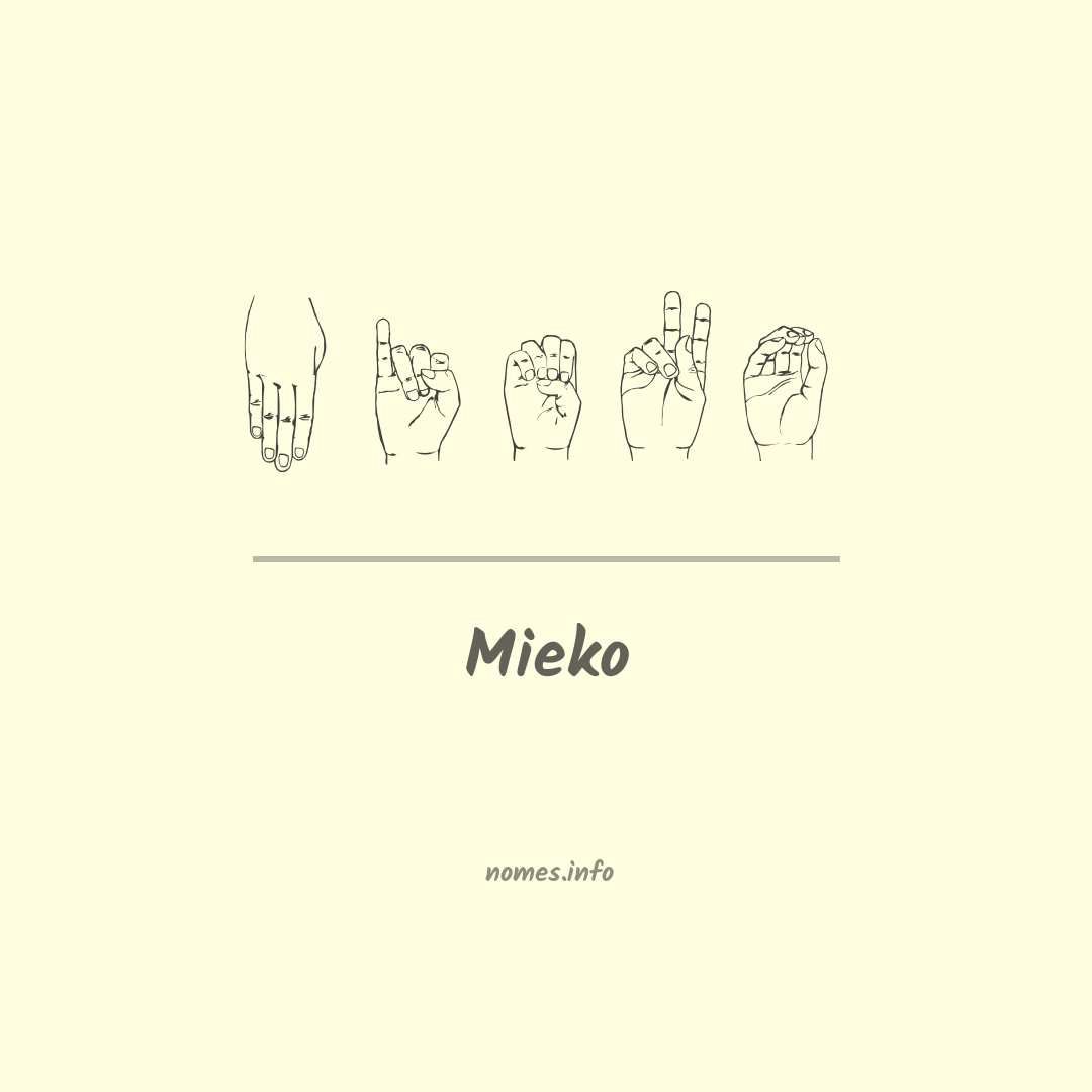 Mieko em Libras