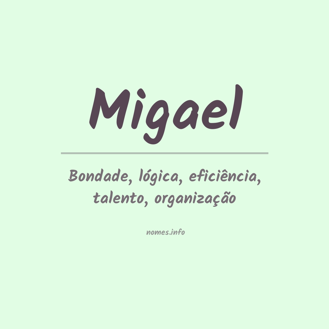 Significado do nome Migael