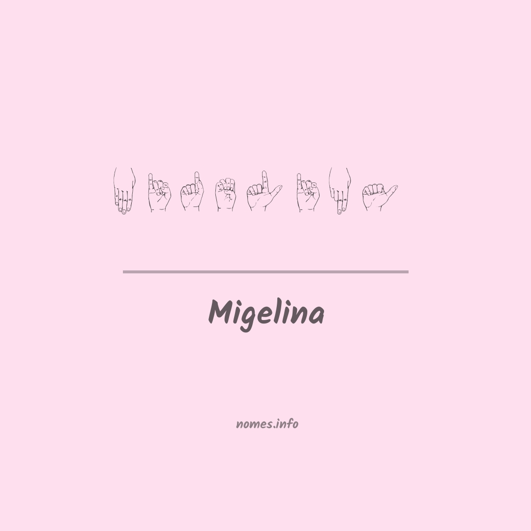 Migelina em Libras