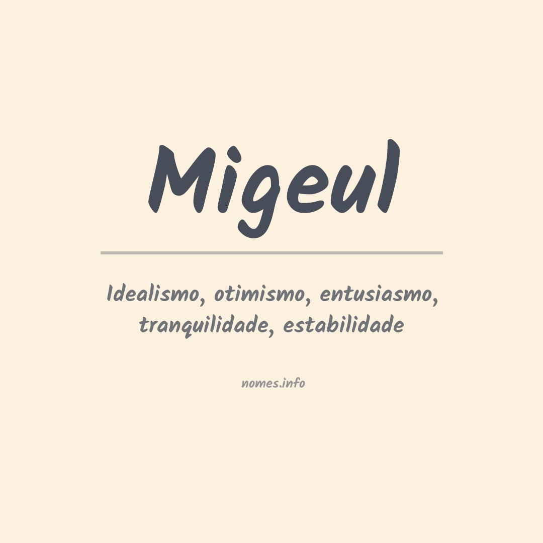 Significado do nome Migeul