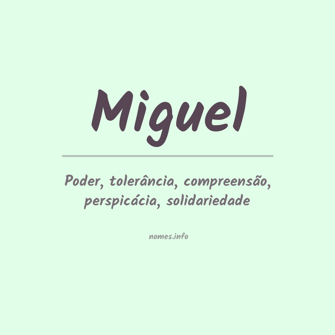 Significado do nome Miguel