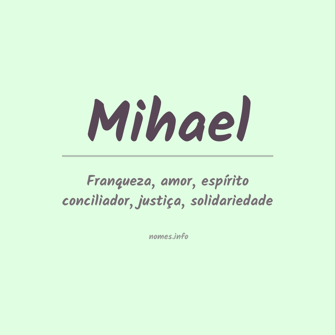 Significado do nome Mihael