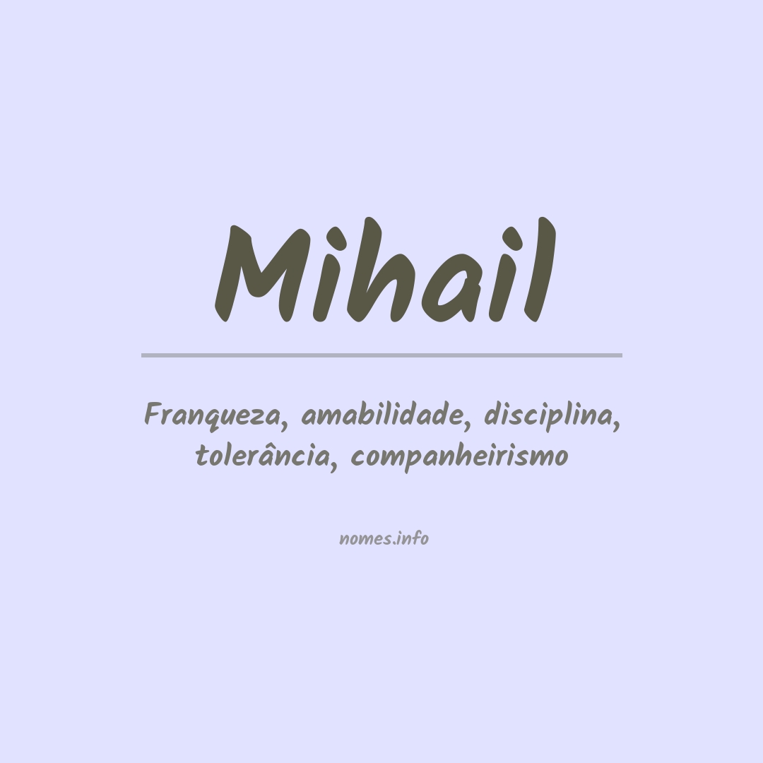 Significado do nome Mihail