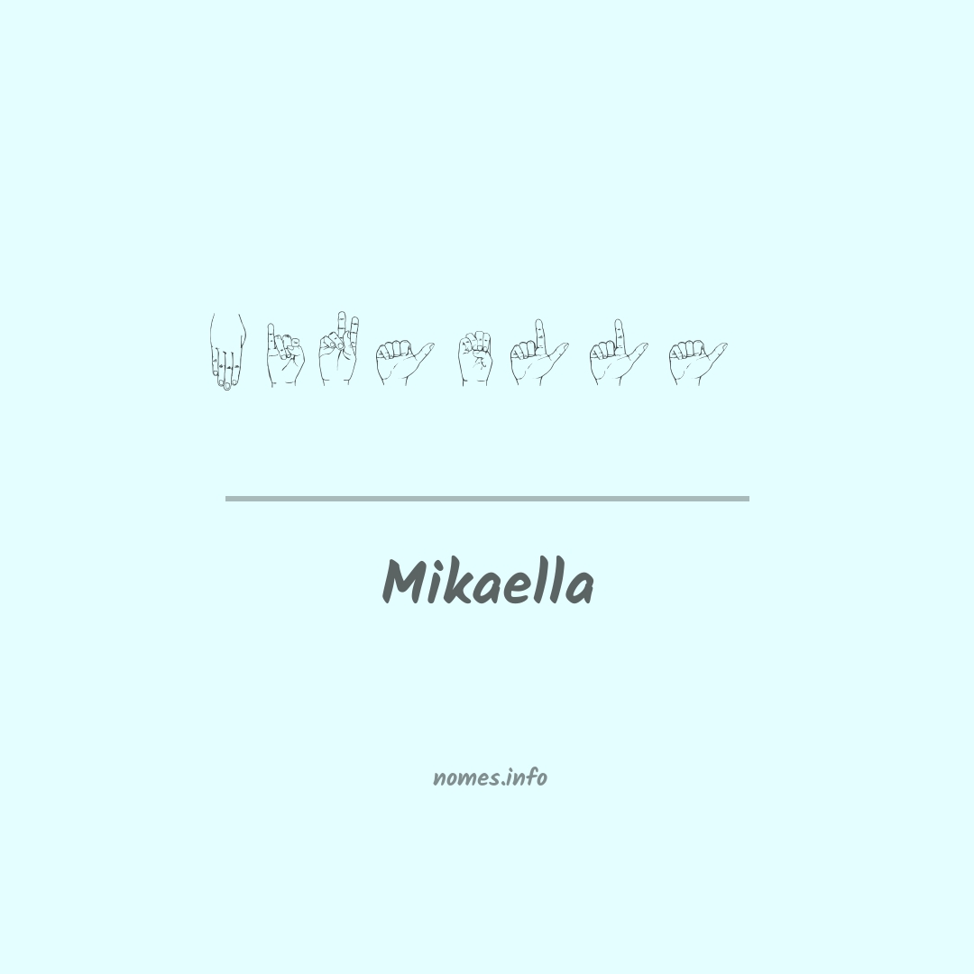 Mikaella em Libras