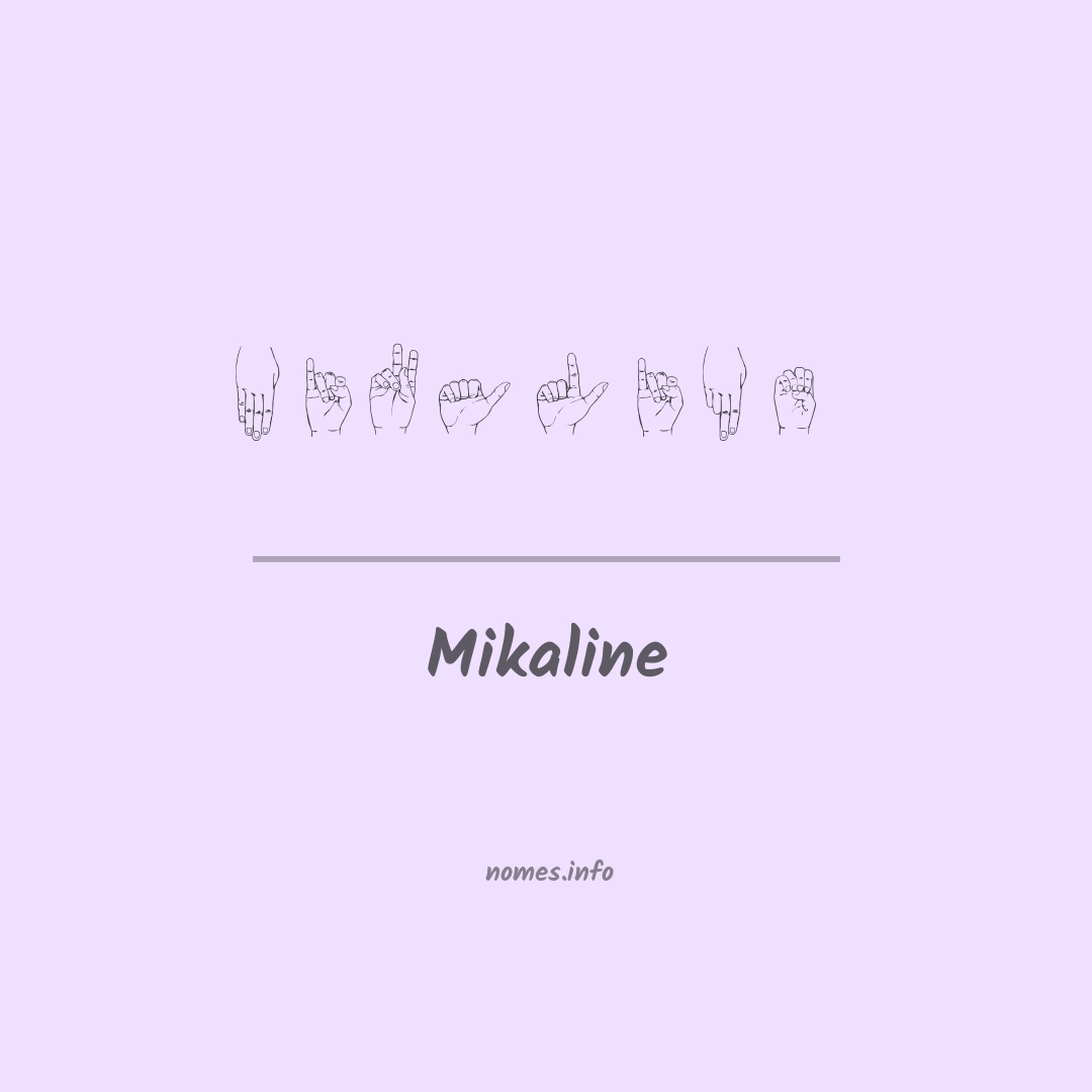 Mikaline em Libras