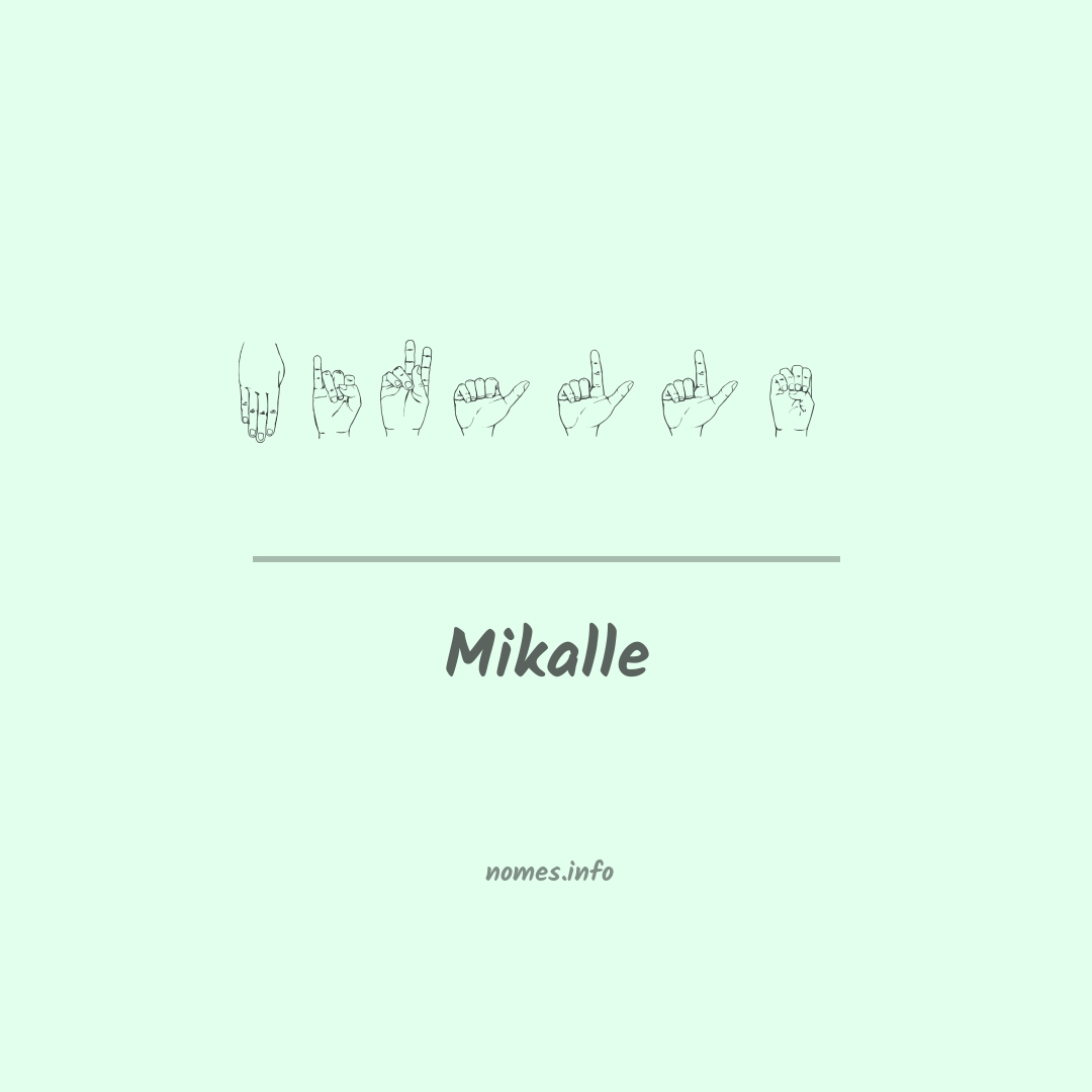 Mikalle em Libras