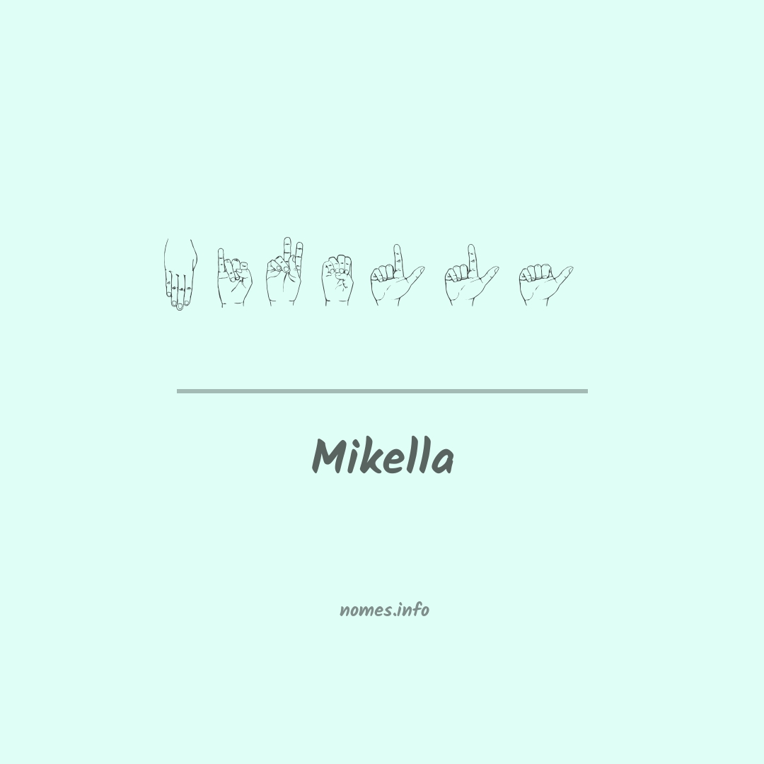 Mikella em Libras