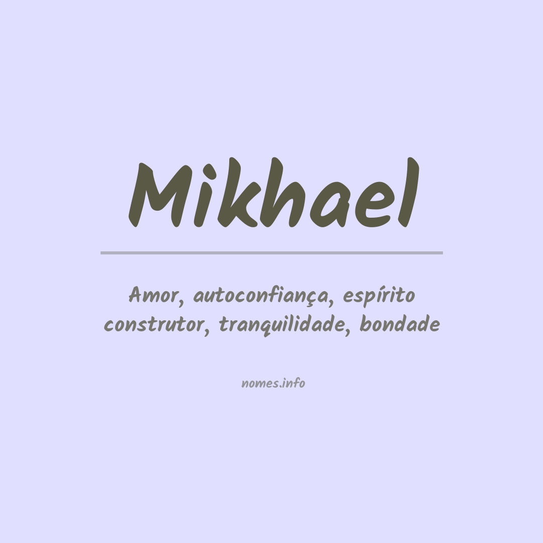 Significado do nome Mikhael