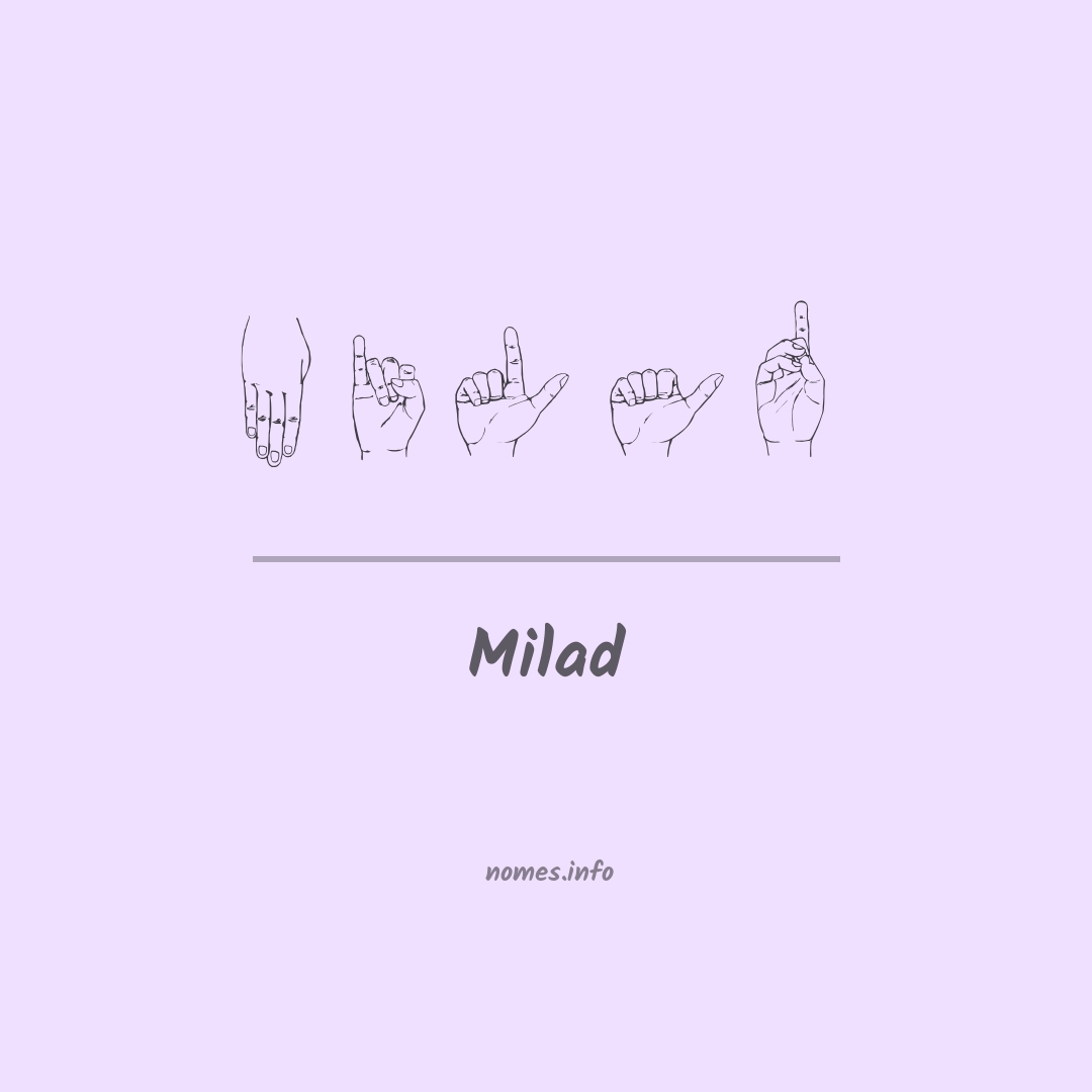 Milad em Libras