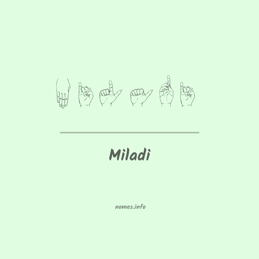Miladi em Libras