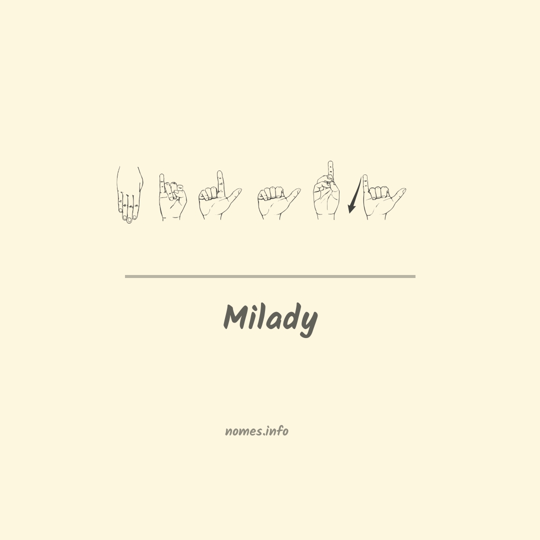 Milady em Libras