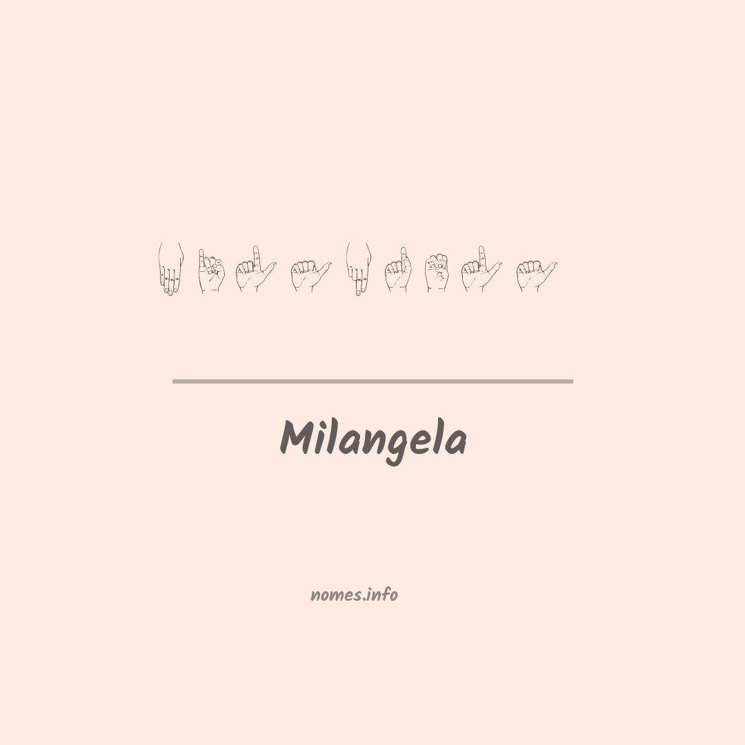 Milangela em Libras