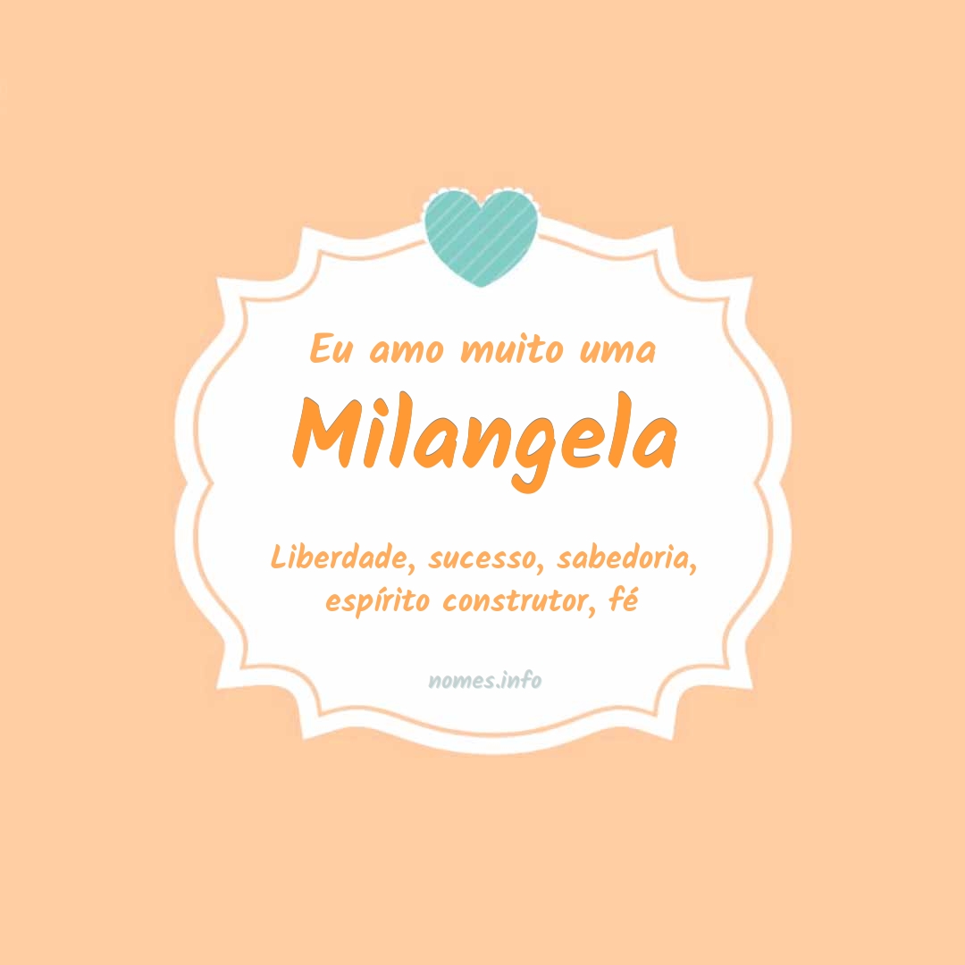 Eu amo muito Milangela
