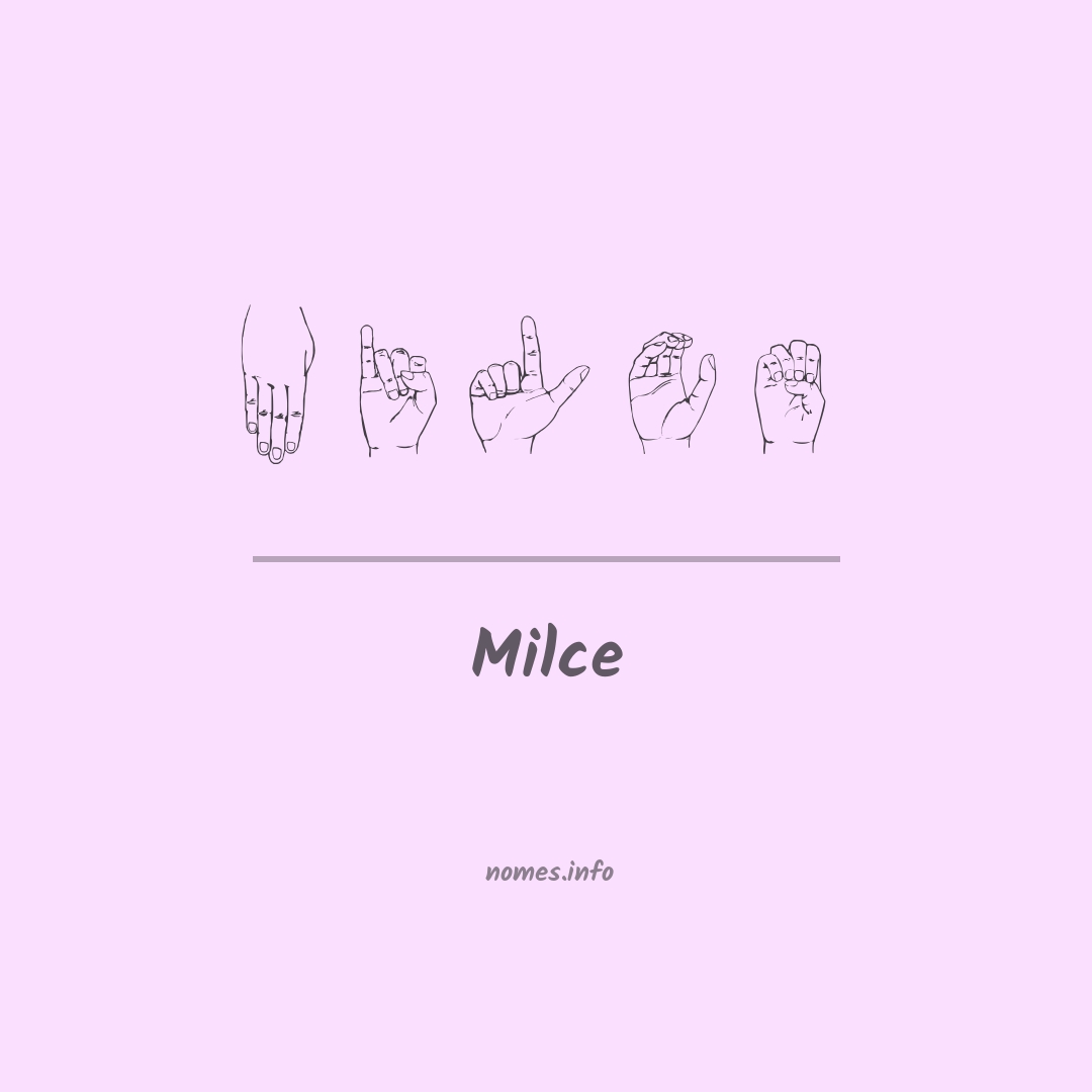 Milce em Libras