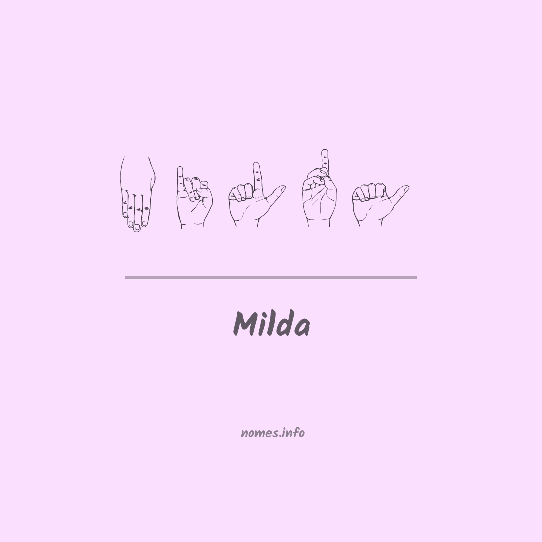 Milda em Libras