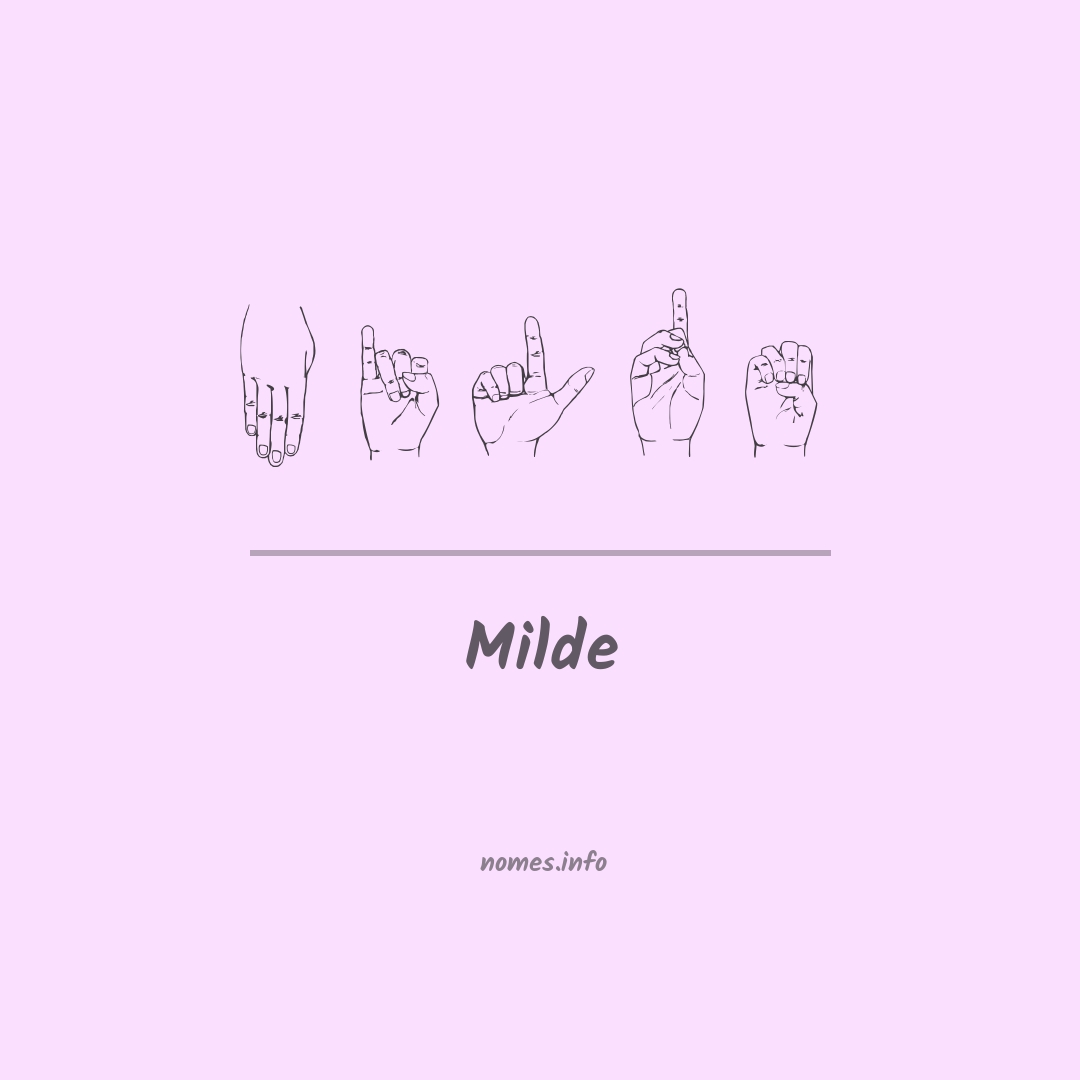 Milde em Libras