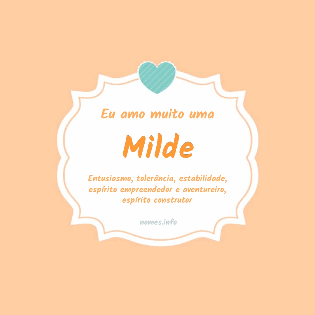Eu amo muito Milde