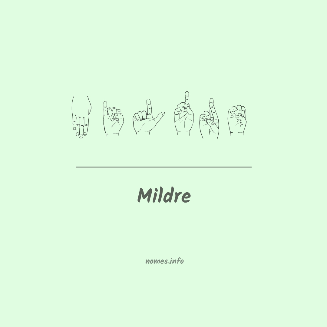 Mildre em Libras
