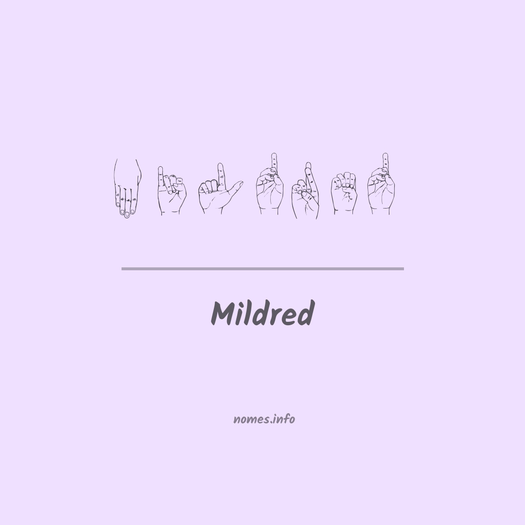 Mildred em Libras