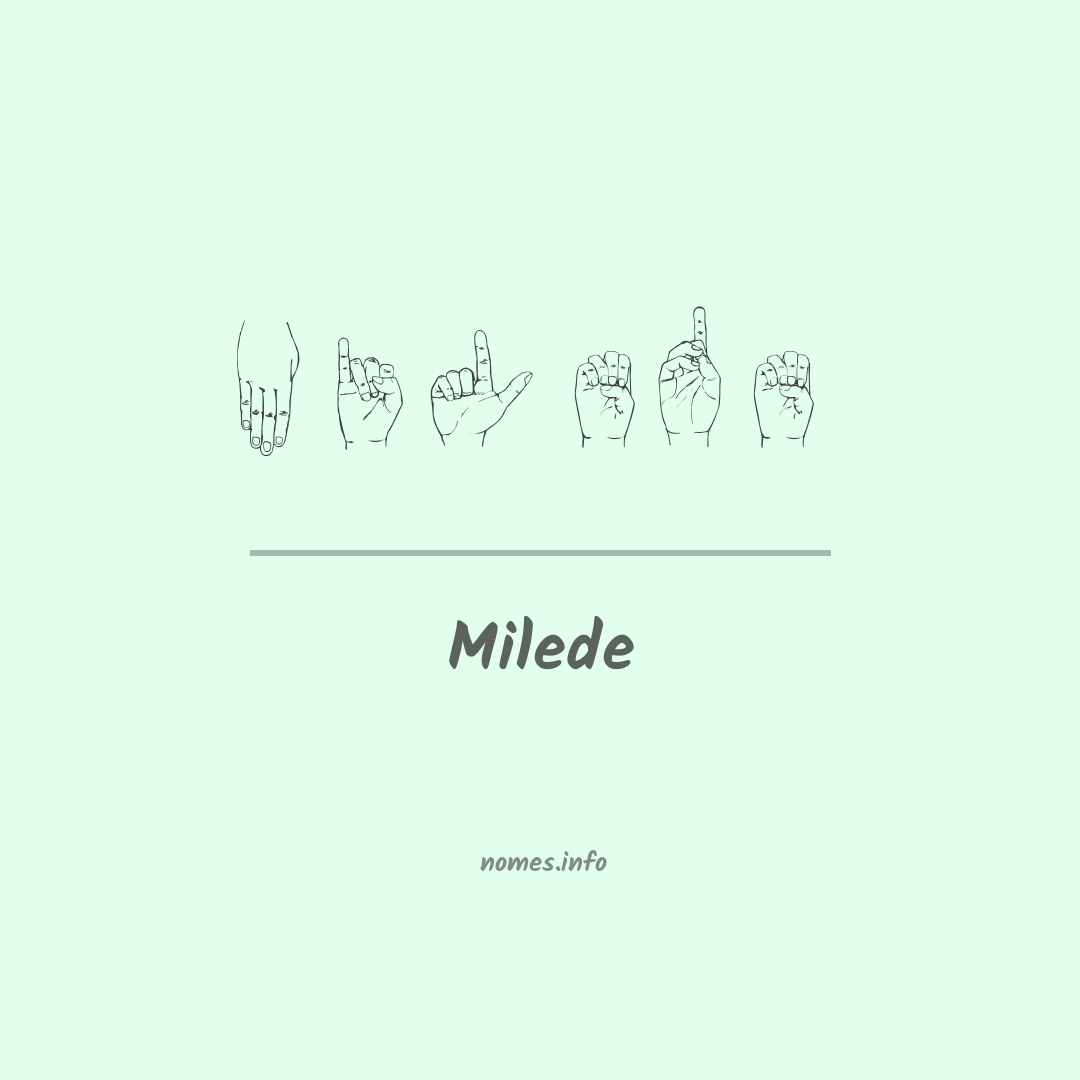 Milede em Libras
