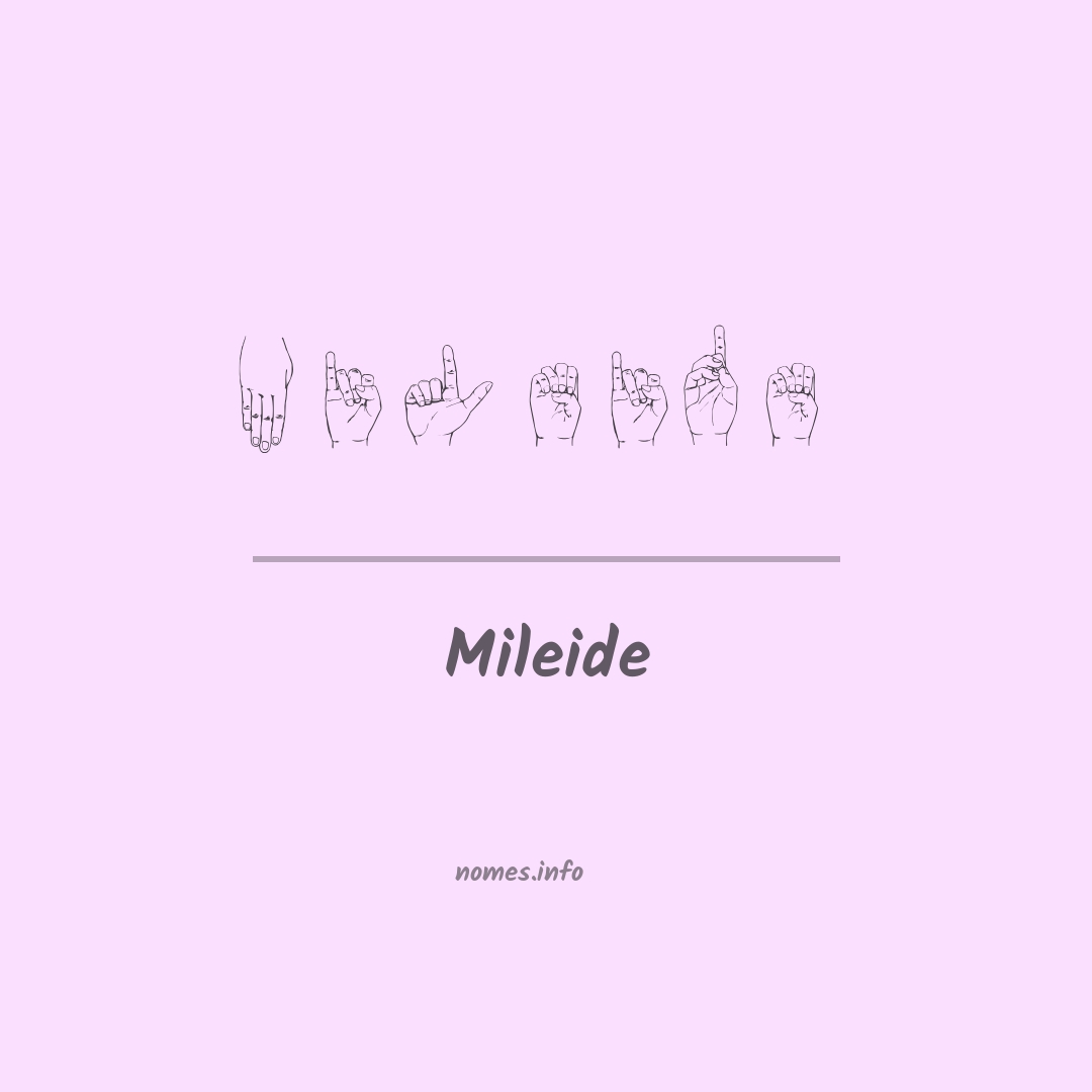Mileide em Libras