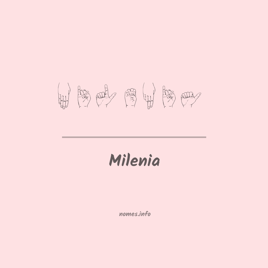 Milenia em Libras