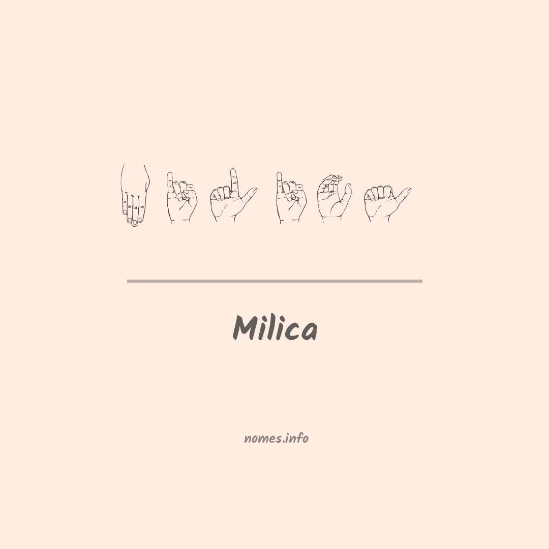 Milica em Libras