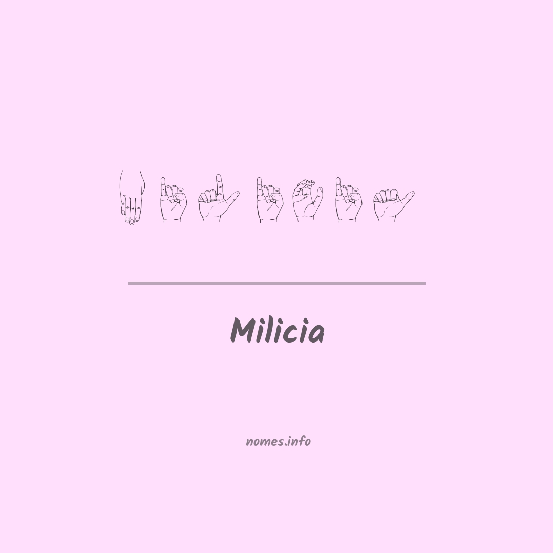 Milicia em Libras