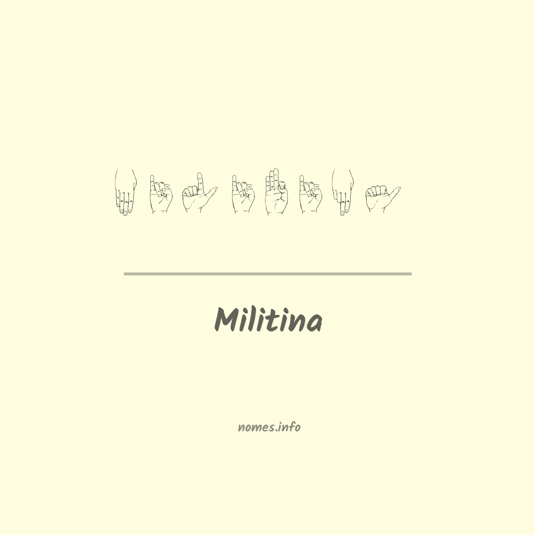 Militina em Libras