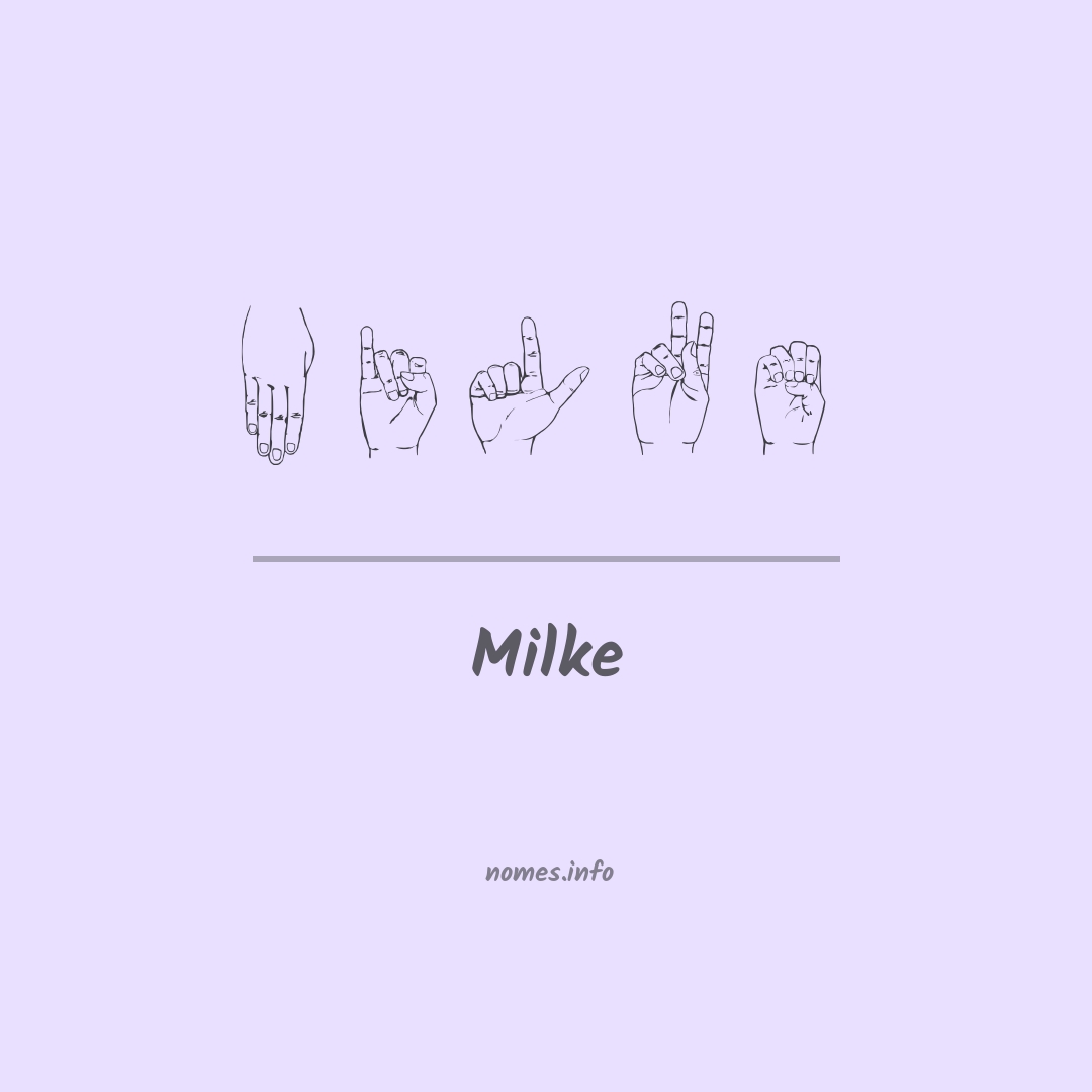 Milke em Libras