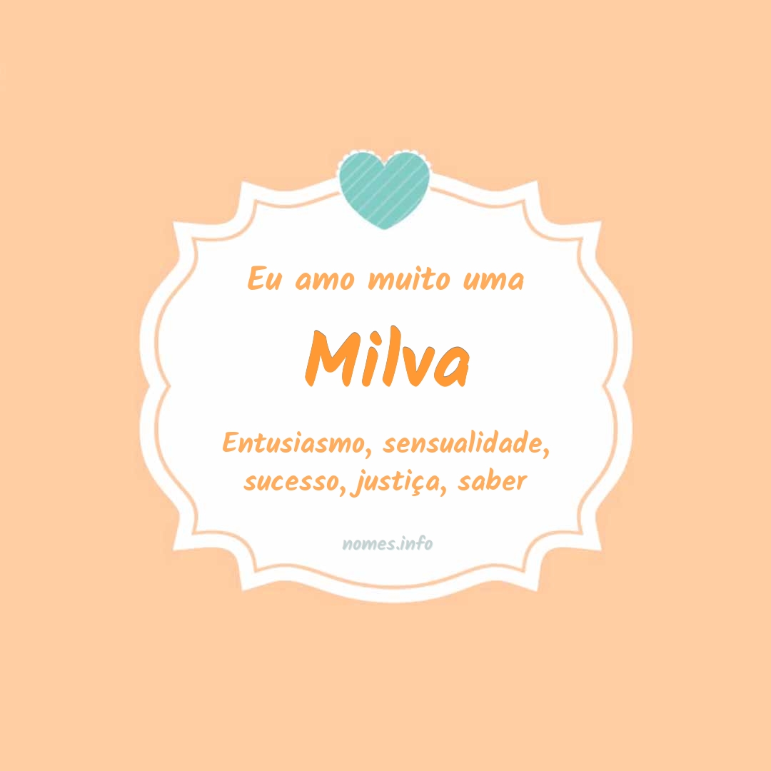 Eu amo muito Milva