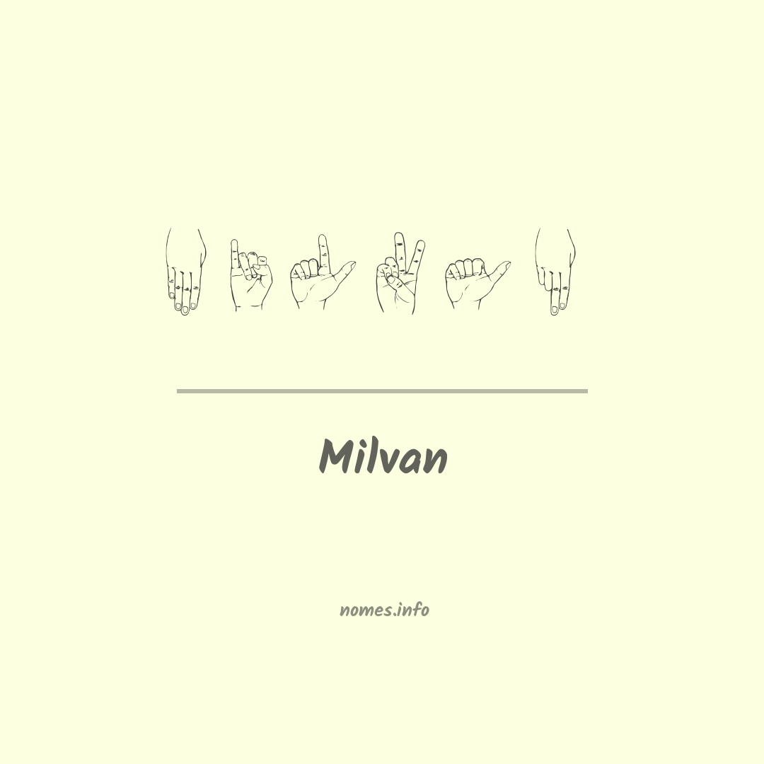 Milvan em Libras Milvan em Libras