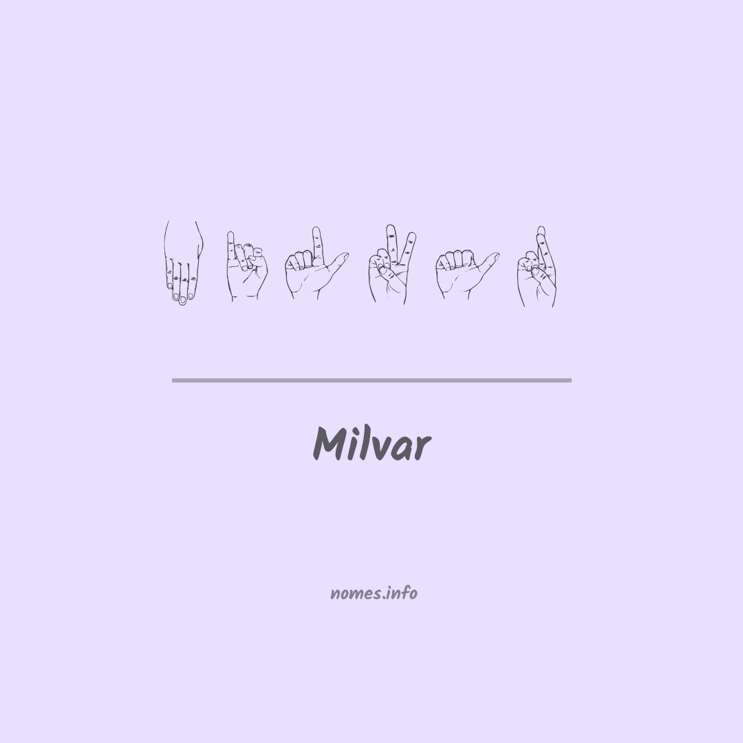 Milvar em Libras