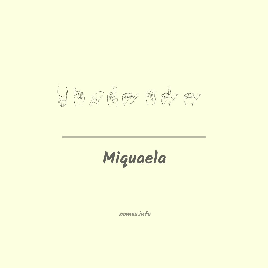 Miquaela em Libras