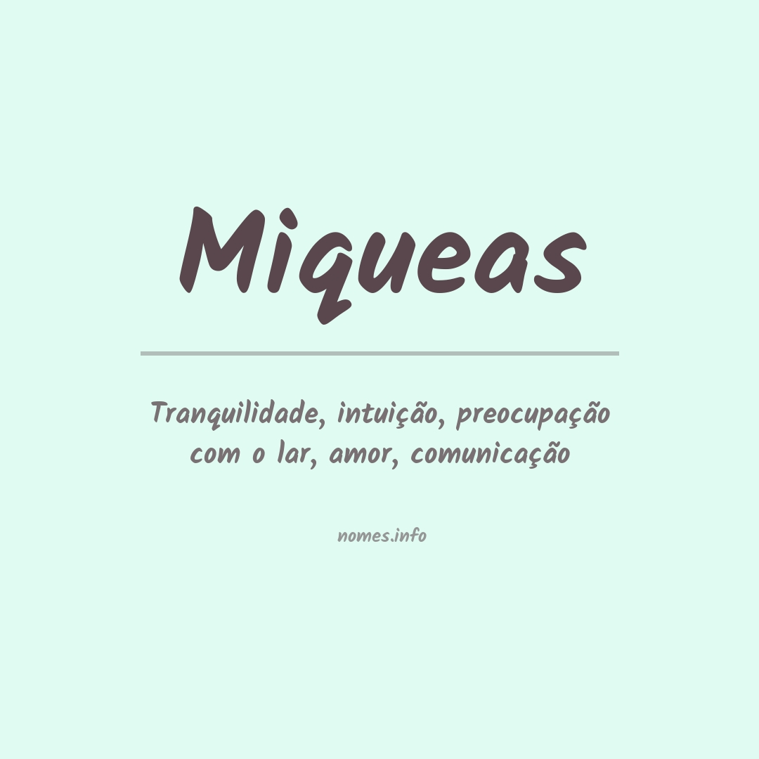Significado do nome Miqueas