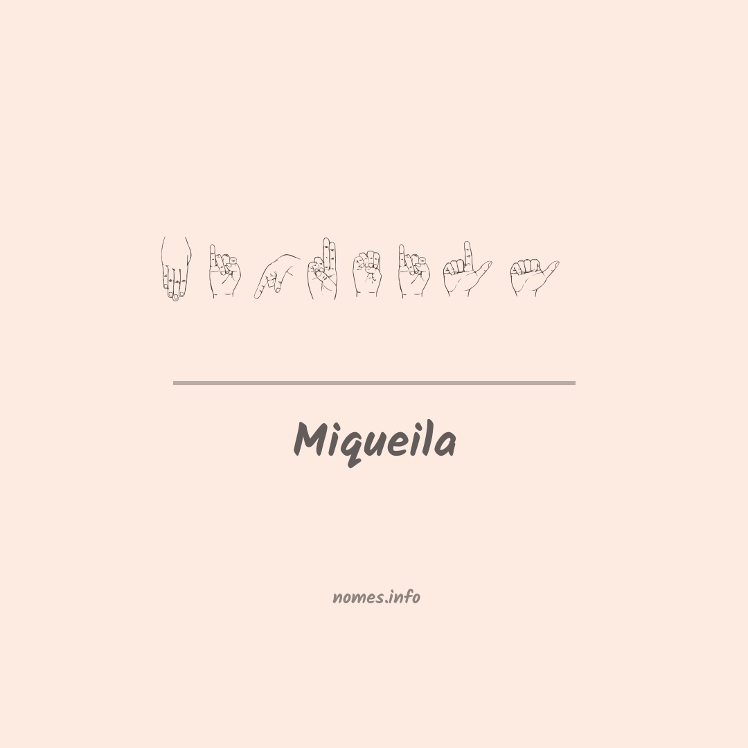 Miqueila em Libras