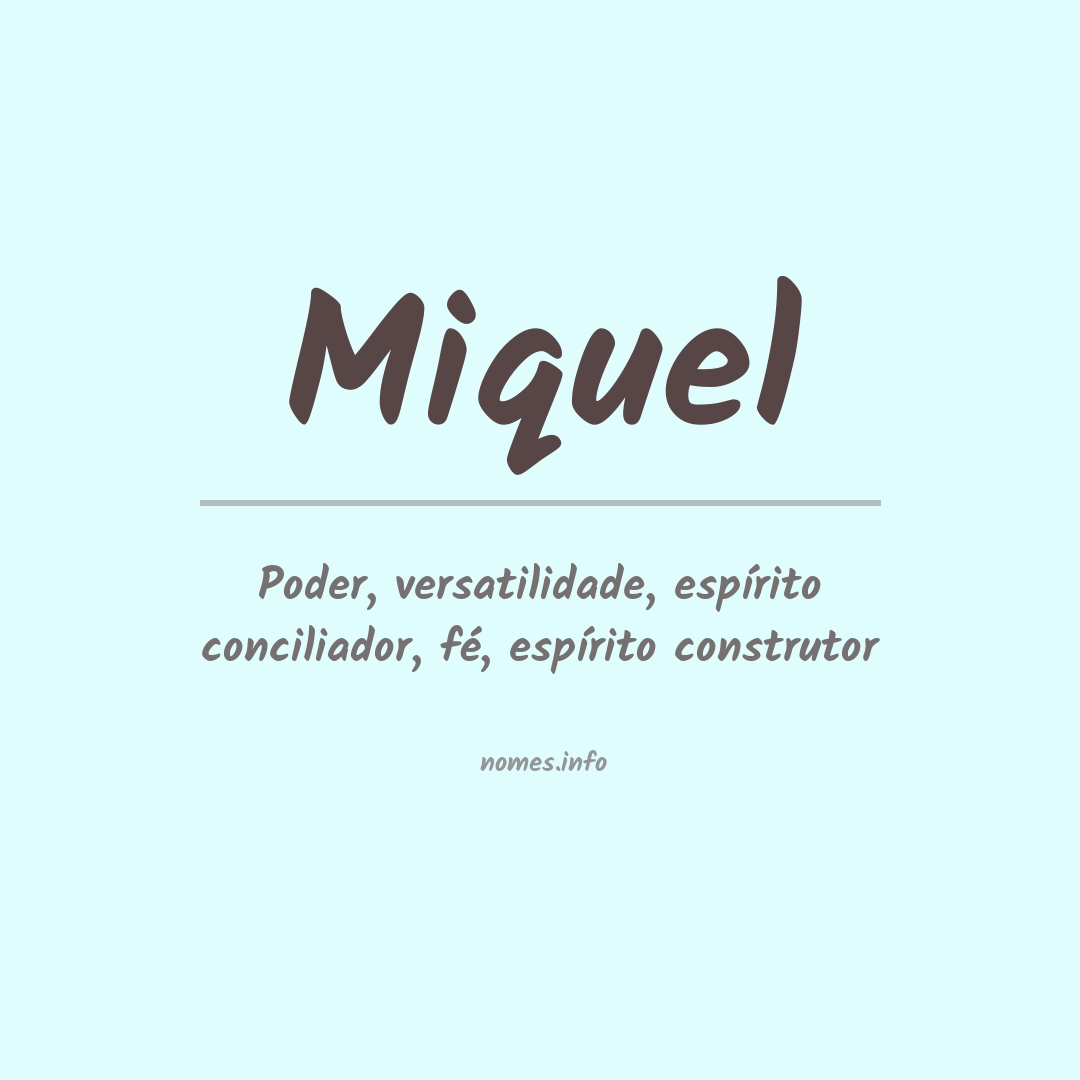 Significado do nome Miquel
