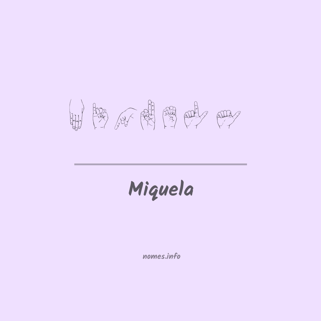 Miquela em Libras