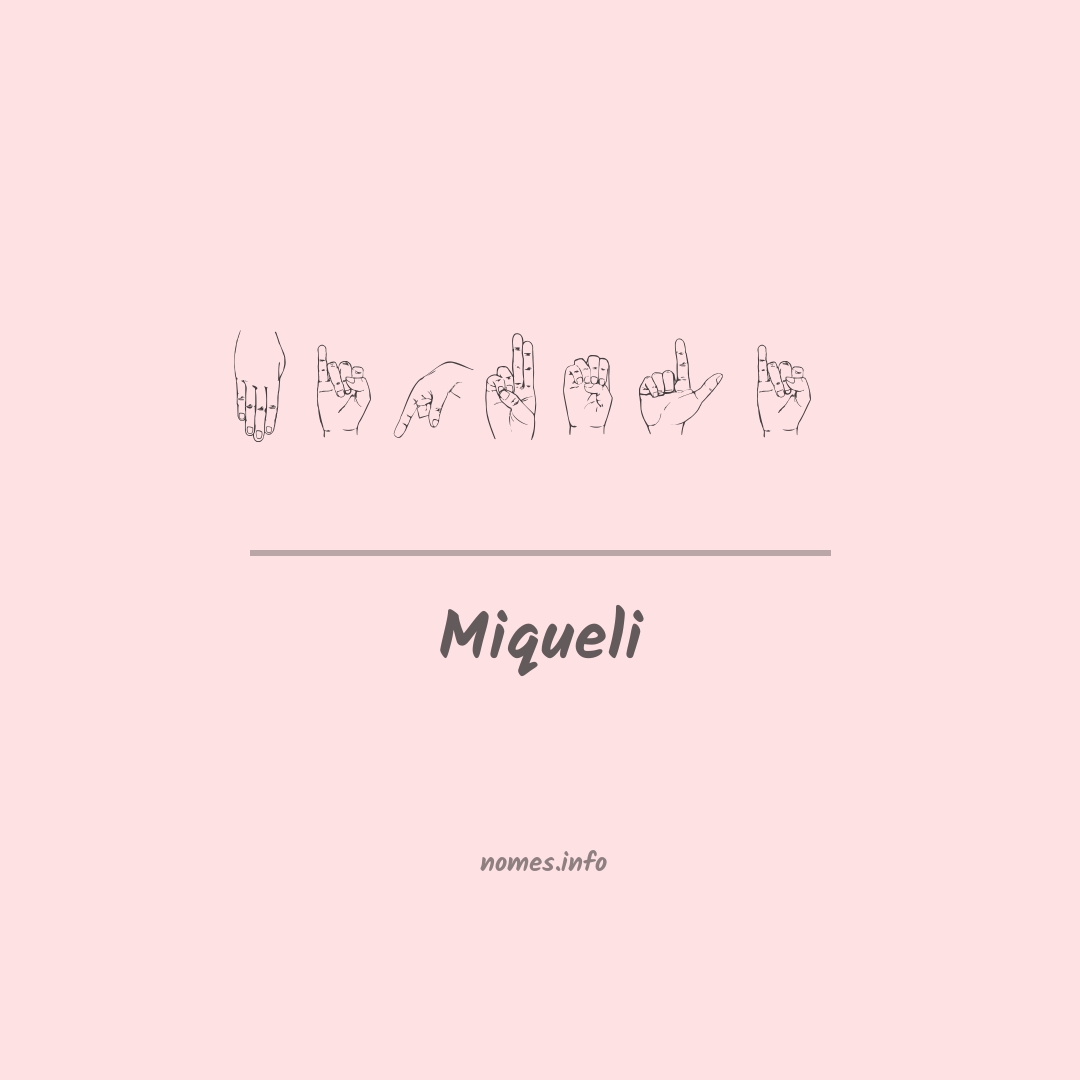 Miqueli em Libras