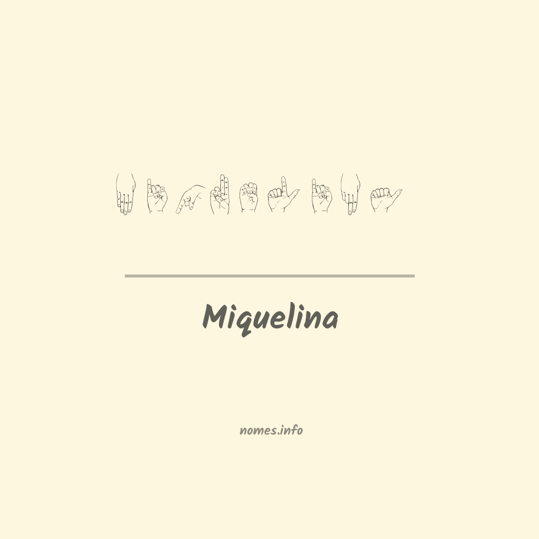 Miquelina em Libras