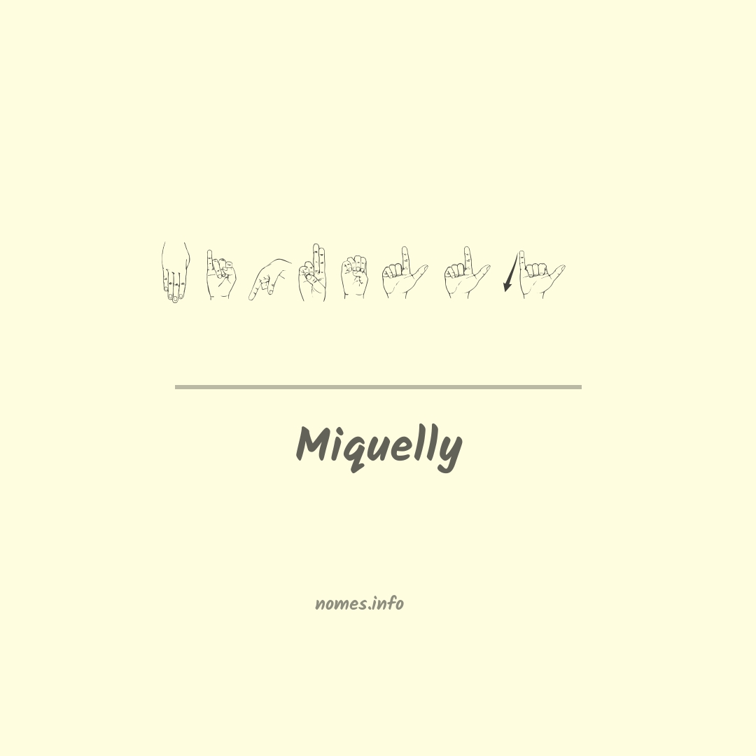Miquelly em Libras