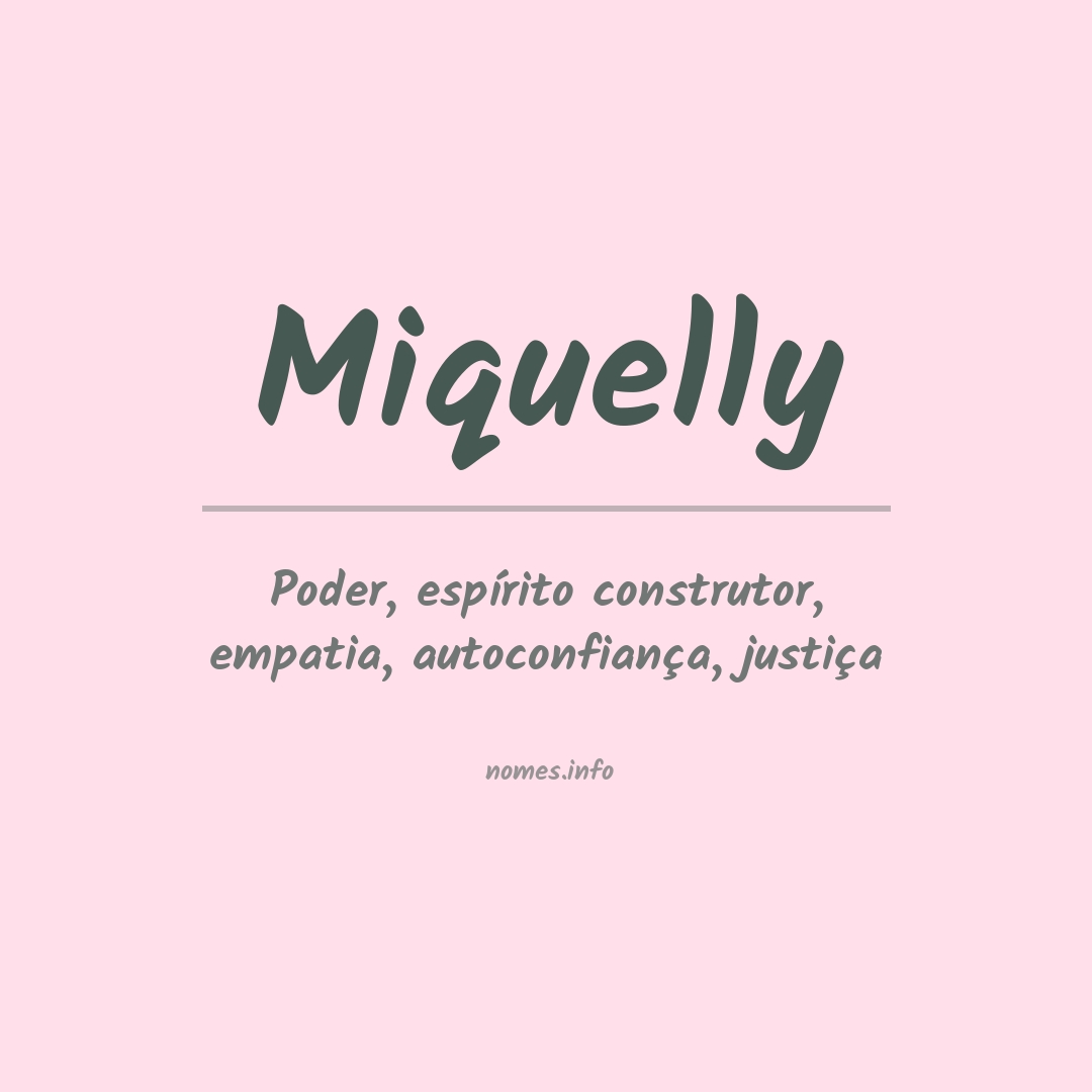Significado do nome Miquelly