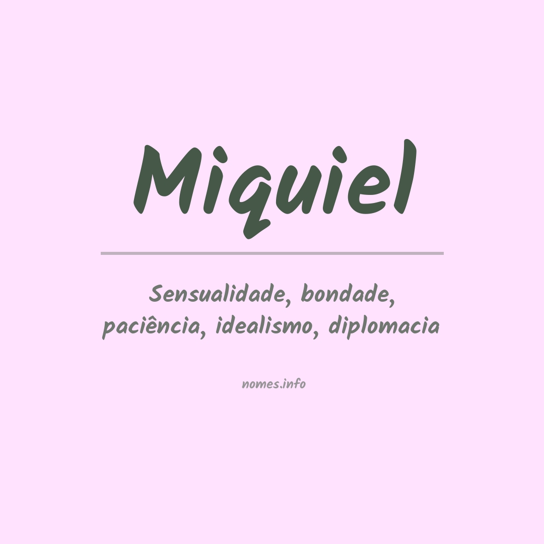 Significado do nome Miquiel