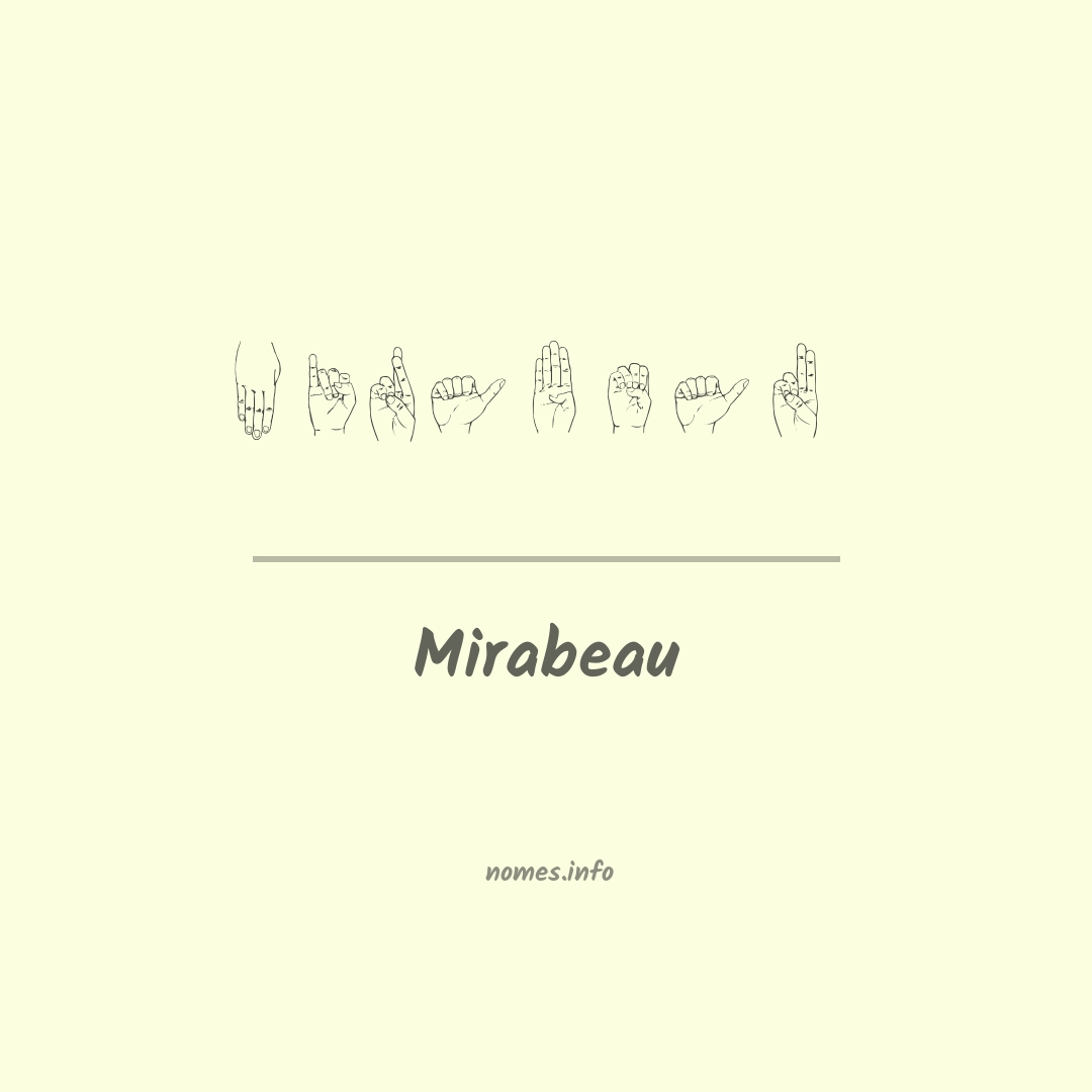 Mirabeau em Libras