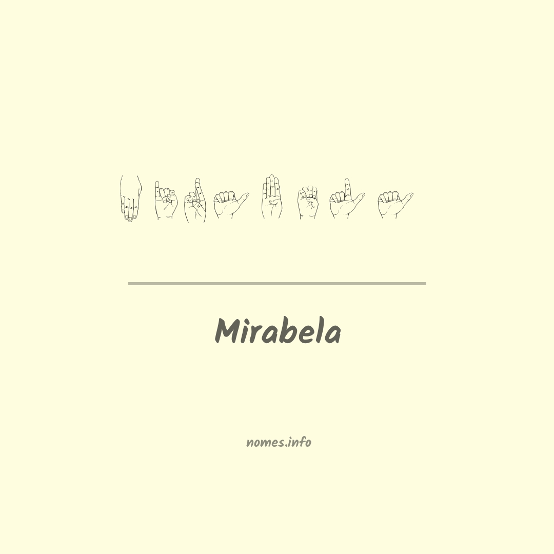 Mirabela em Libras